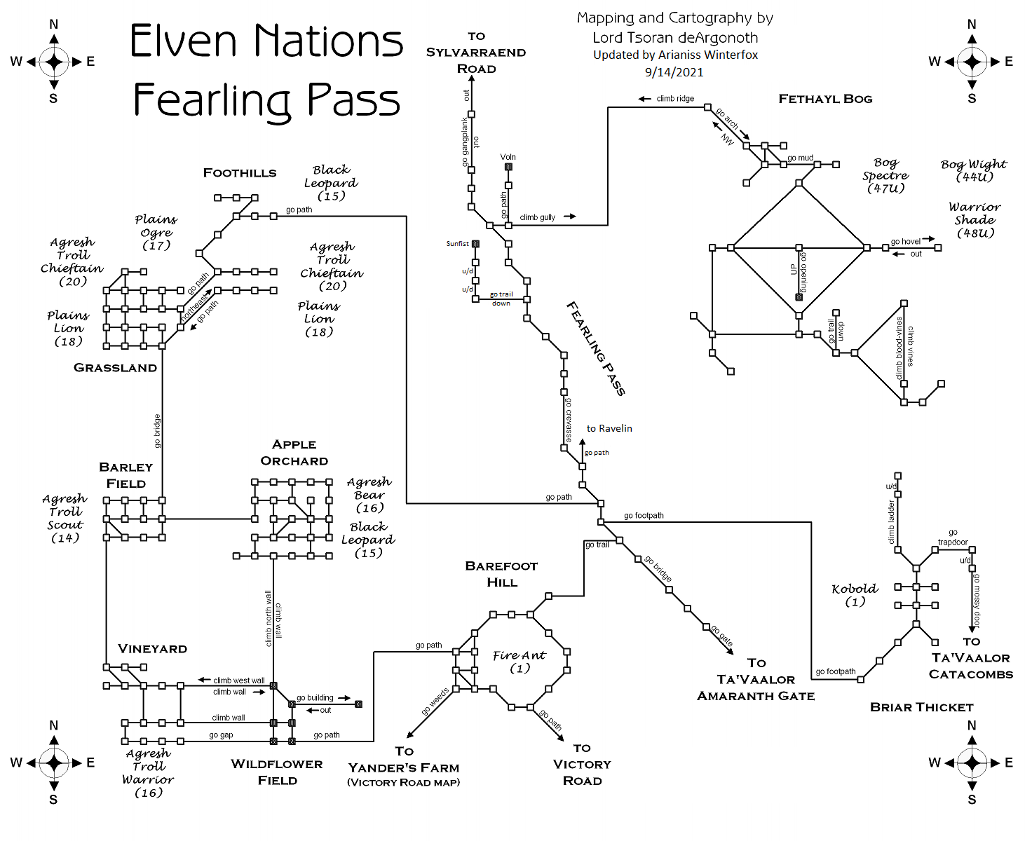 Map of en-fearling-1632908688 showing room [Ta'Vaalor, Amaranth Gate]. Click on rooms to navigate or use the nearby rooms list below for accessible navigation.