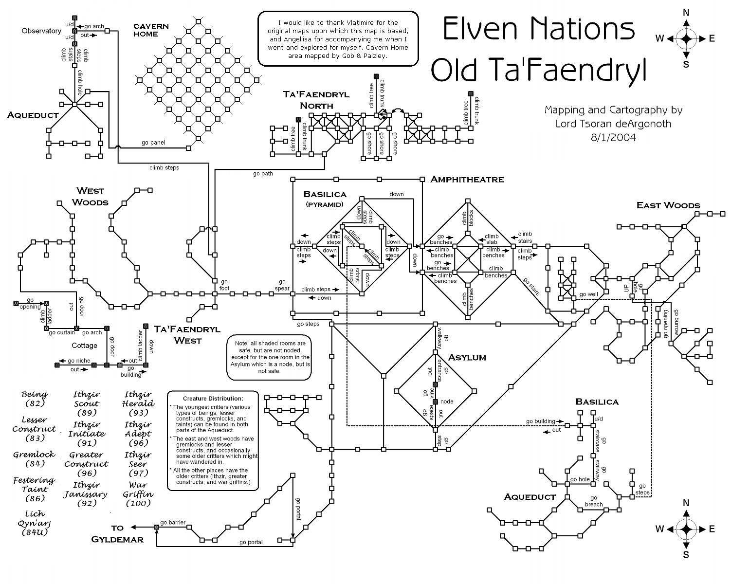 Map of en-old ta faendryl-1716923763 showing room [Gyldemar Road, Sentinels]. Click on rooms to navigate or use the nearby rooms list below for accessible navigation.
