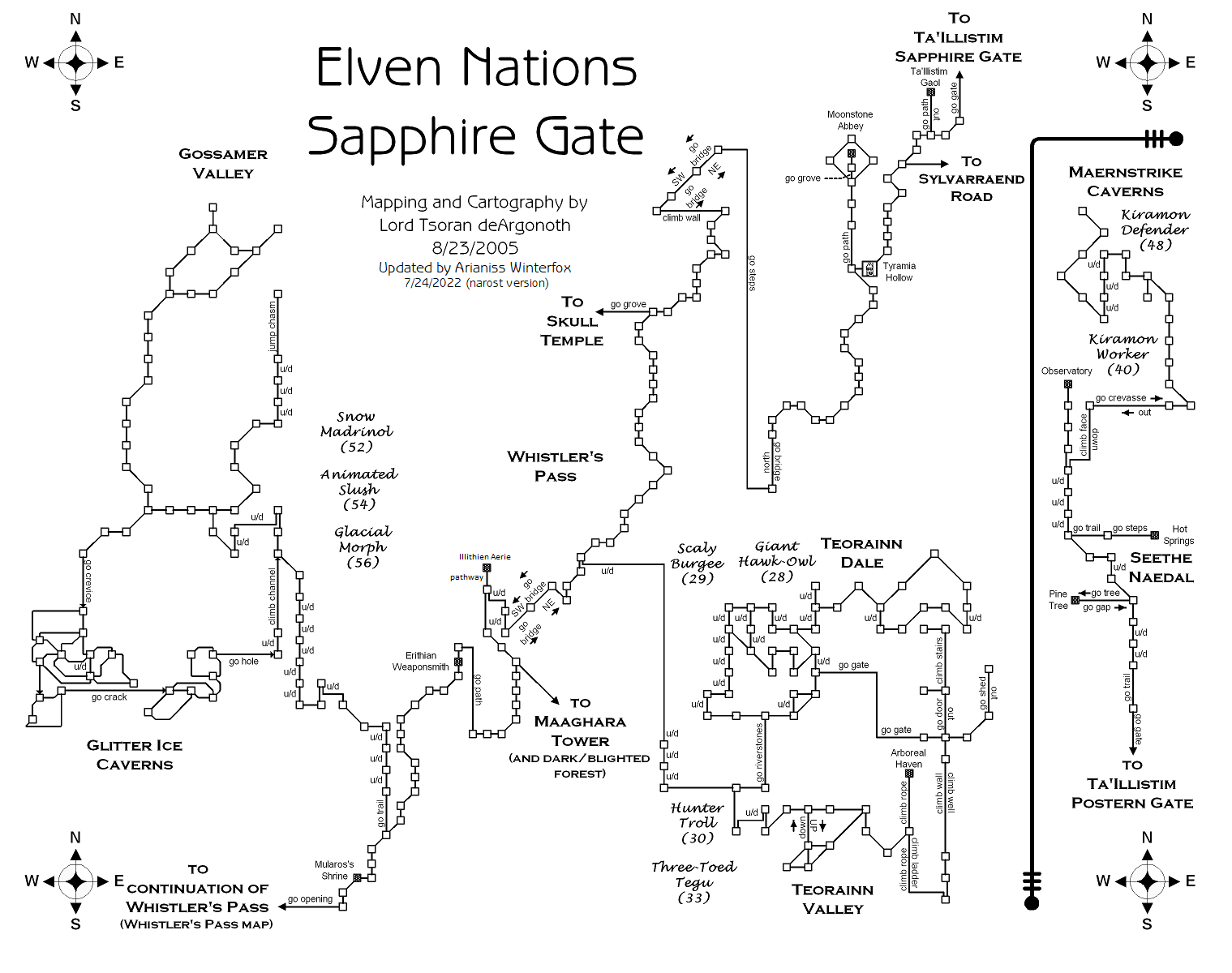 Map of en-sapphire-1658723758 showing room [Ta'Illistim, City Gate]. Click on rooms to navigate or use the nearby rooms list below for accessible navigation.