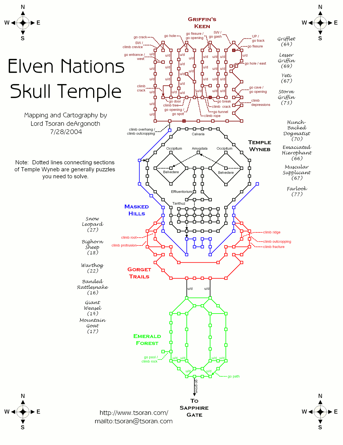 Map of en-skull-1264234799 showing room [Emerald Forest, Beech Grove]. Click on rooms to navigate or use the nearby rooms list below for accessible navigation.