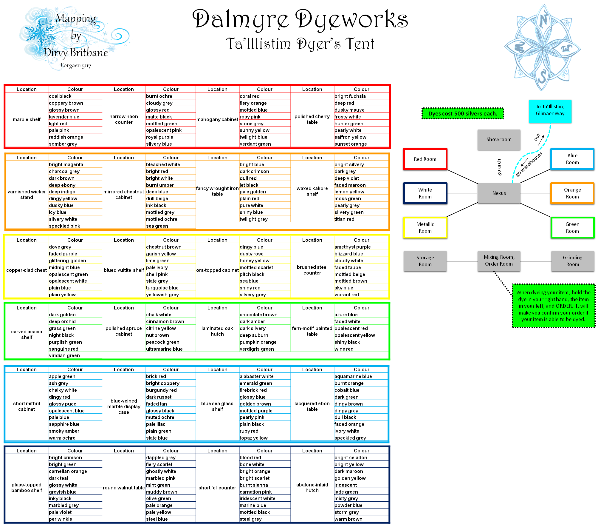 Map of en-ta illistim-dyers tent-1512162815 showing room [Nexus]. Click on rooms to navigate or use the nearby rooms list below for accessible navigation.