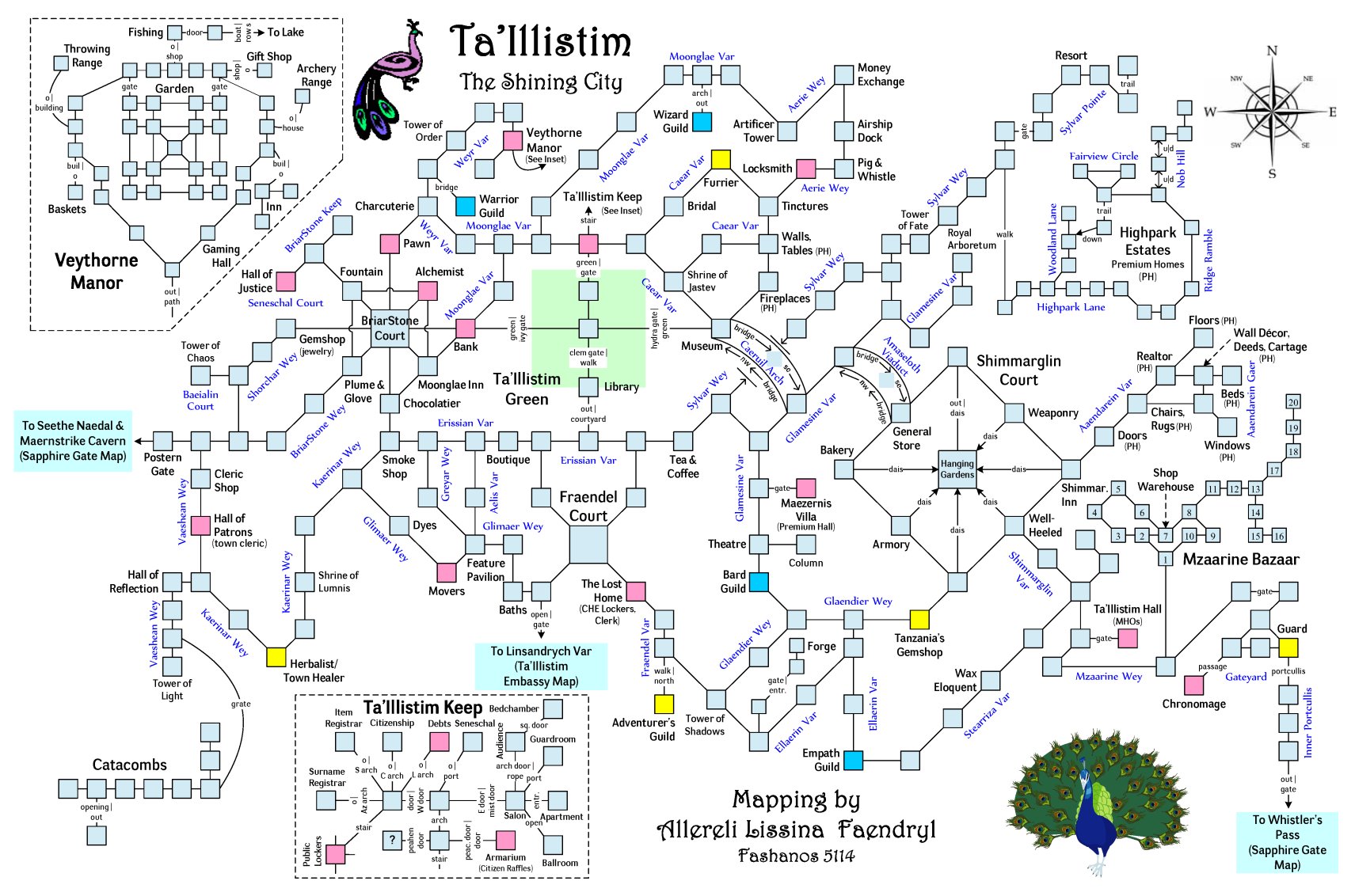 Map of en-ta illistim-new showing room [Ta'Illistim, Hanging Gardens]. Click on rooms to navigate or use the nearby rooms list below for accessible navigation.