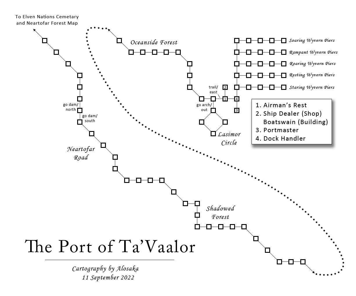 Map of en-ta vaalor port-1662946910 showing room [Mistwatch]. Click on rooms to navigate or use the nearby rooms list below for accessible navigation.