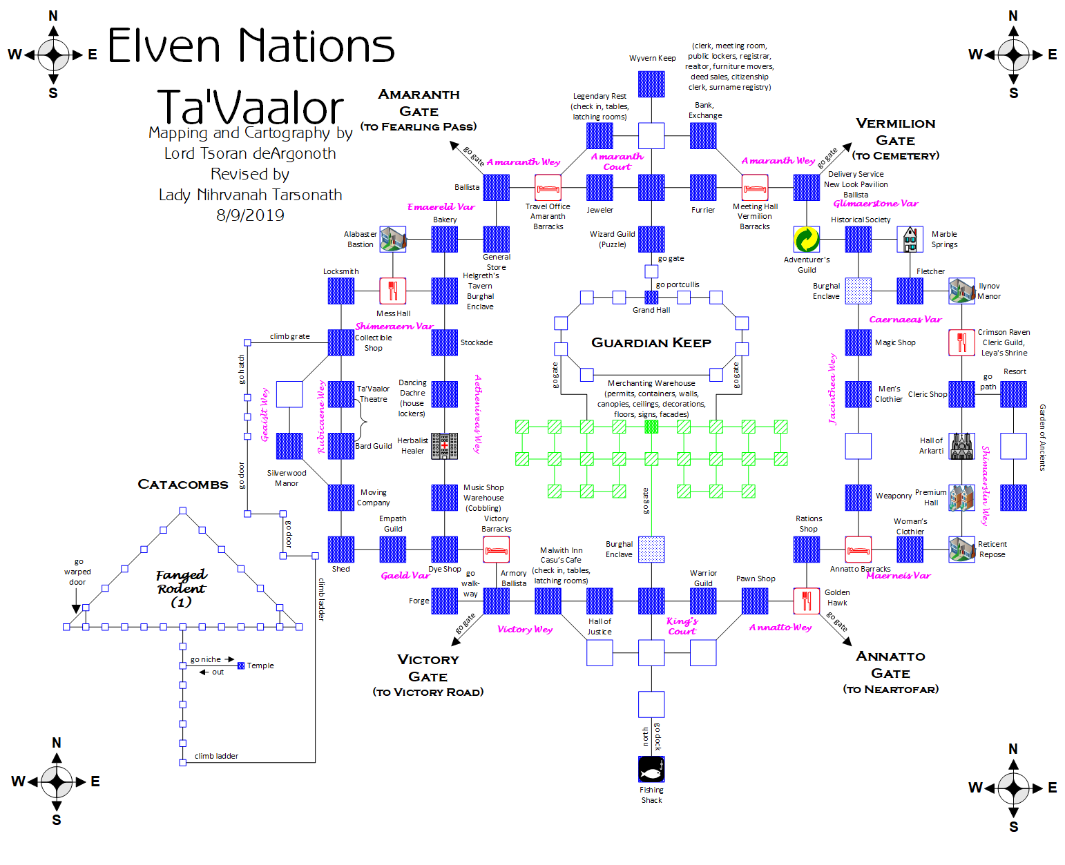 Map of en-tavaalor-1565907614 showing room [Ta'Vaalor, Victory Court]. Click on rooms to navigate or use the nearby rooms list below for accessible navigation.