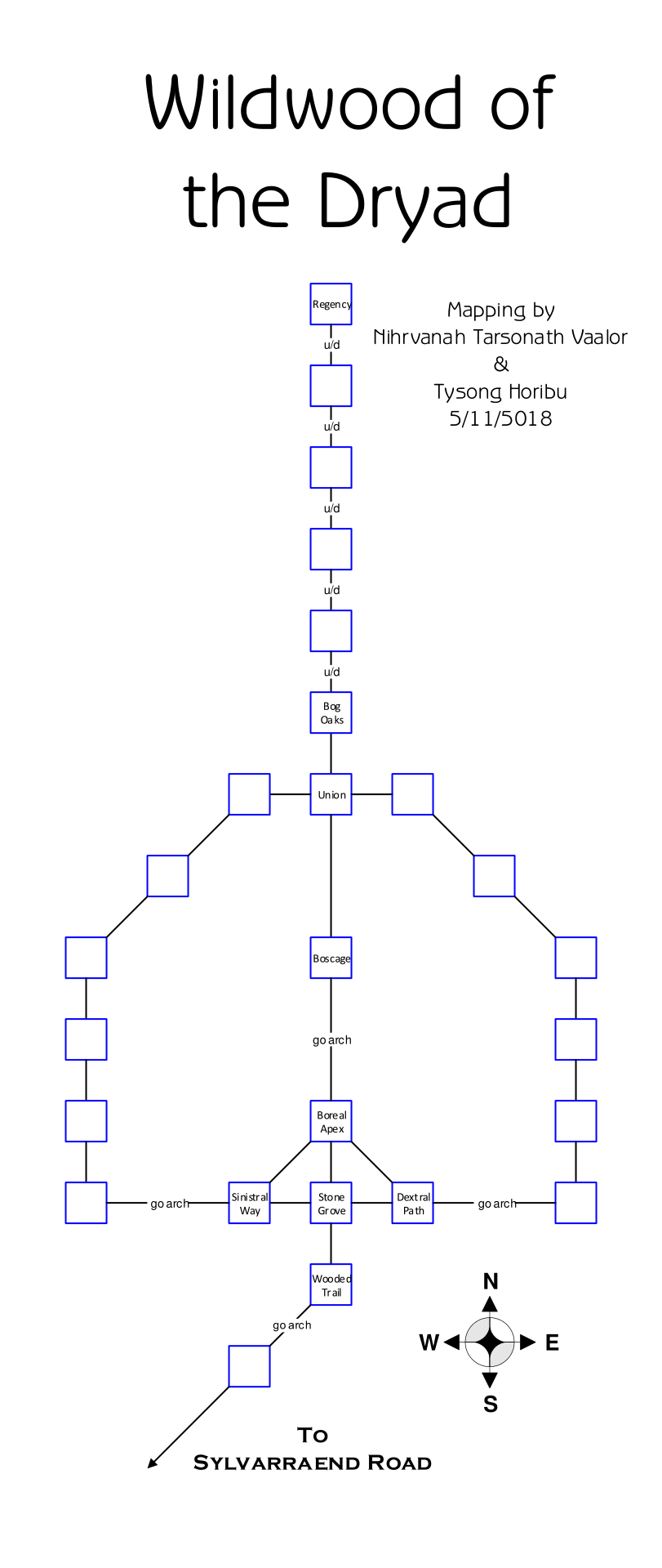 Map of en-wildwood showing room [Remnants of Coraesine Field]. Click on rooms to navigate or use the nearby rooms list below for accessible navigation.
