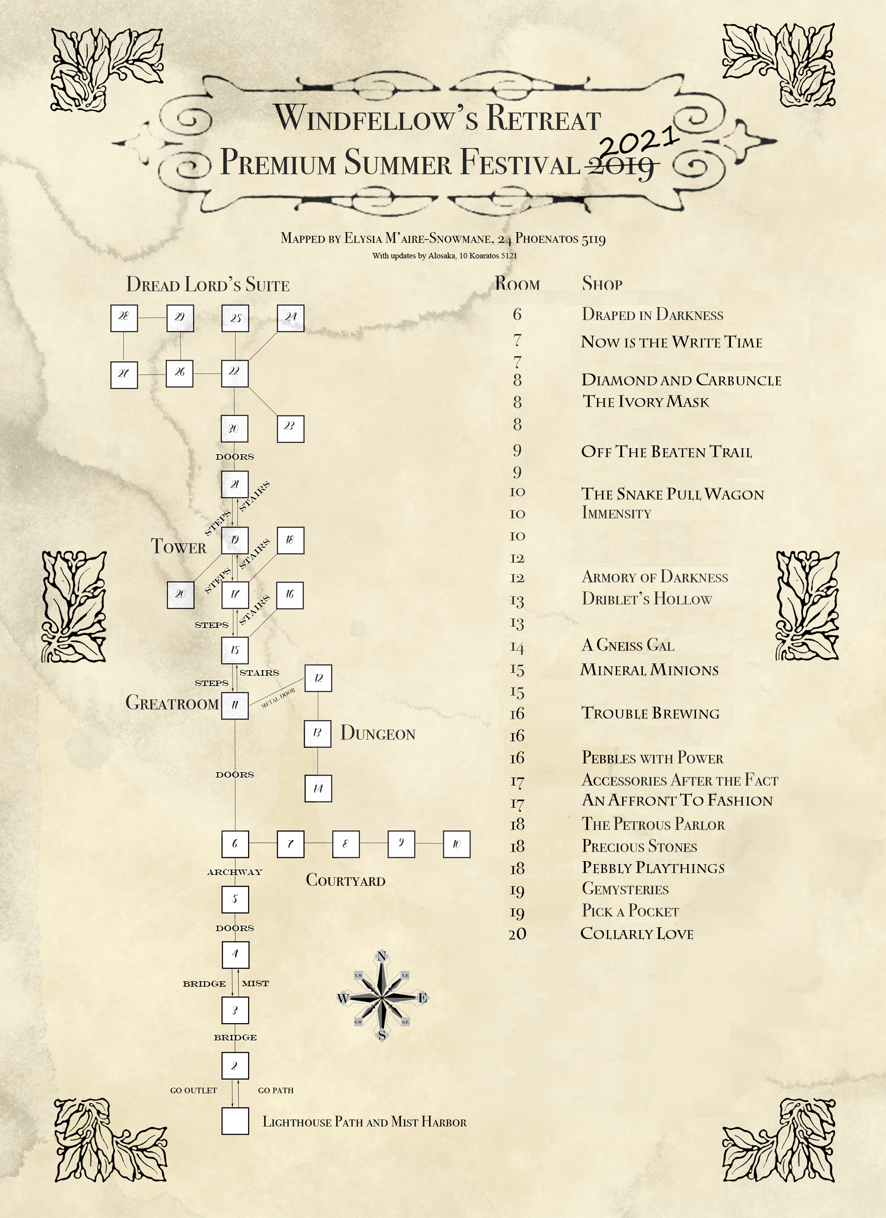 Map of fest-windfellows retreat-1625967088 showing room [Windfellow's Retreat, Bridge]. Click on rooms to navigate or use the nearby rooms list below for accessible navigation.