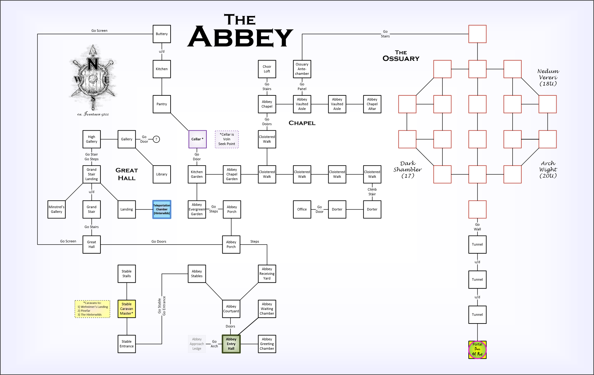 Map of imt-Abbey Map-1652211219 showing room [Abbey Cellar]. Click on rooms to navigate or use the nearby rooms list below for accessible navigation.