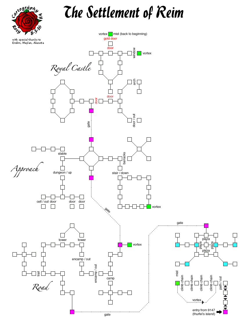 Map of imt-Reim-1260914759 showing room [A Tunneled Approach]. Click on rooms to navigate or use the nearby rooms list below for accessible navigation.