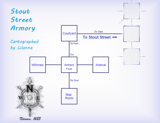 Map of imt-StoutStreetArmory-1674167988 showing room [Stout Street Armory, Courtyard]. Click on rooms to navigate or use the nearby rooms list below for accessible navigation.