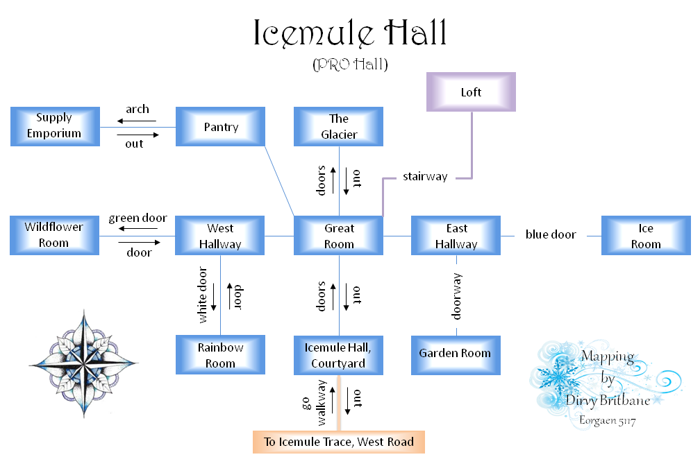 Map of imt-pro hall-1512642391 showing room [Icemule Hall, Courtyard]. Click on rooms to navigate or use the nearby rooms list below for accessible navigation.