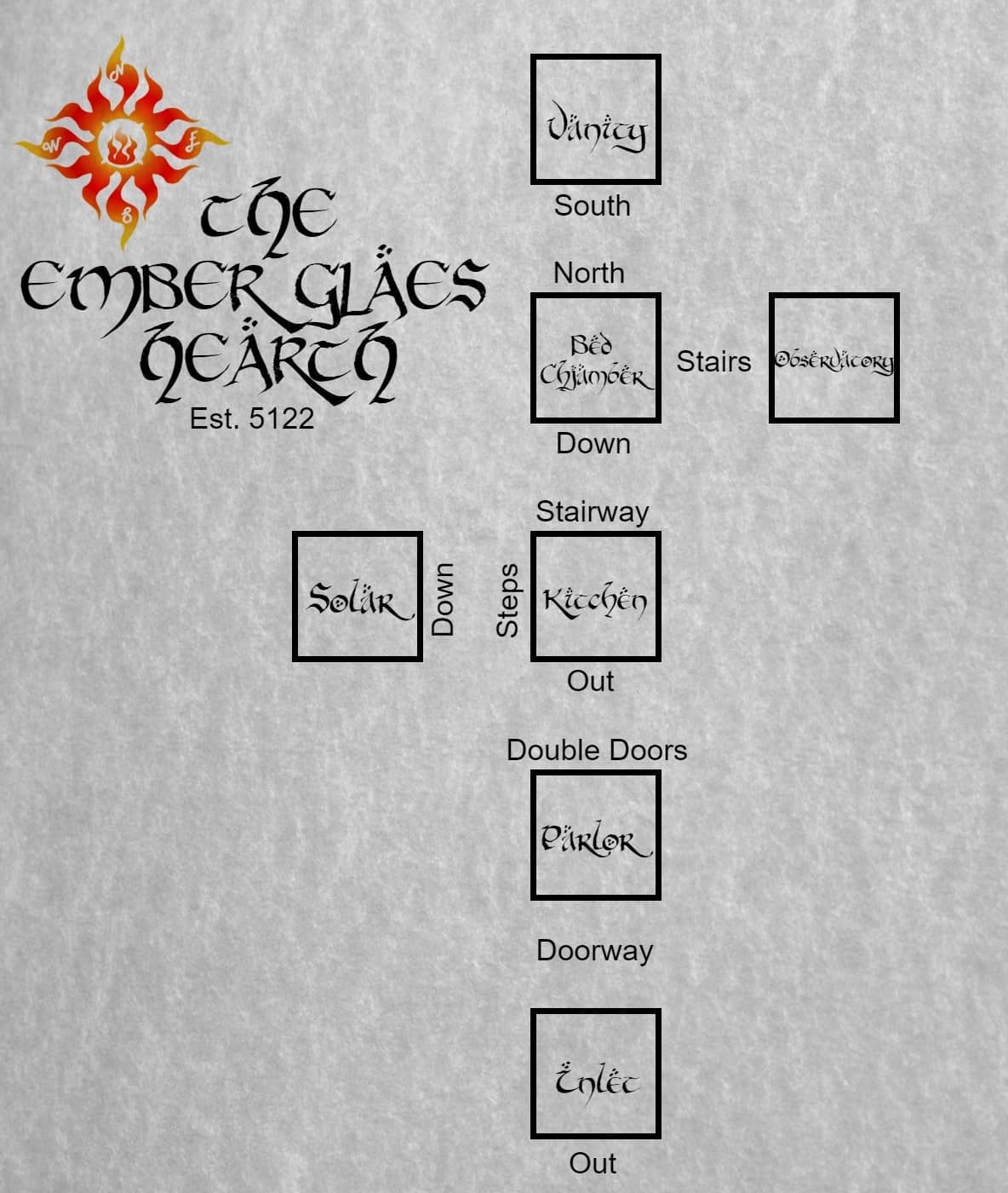 Map of pp-emberglaes hearth-1652313624 showing room [Emberglaes Hearth, Inlet]. Click on rooms to navigate or use the nearby rooms list below for accessible navigation.