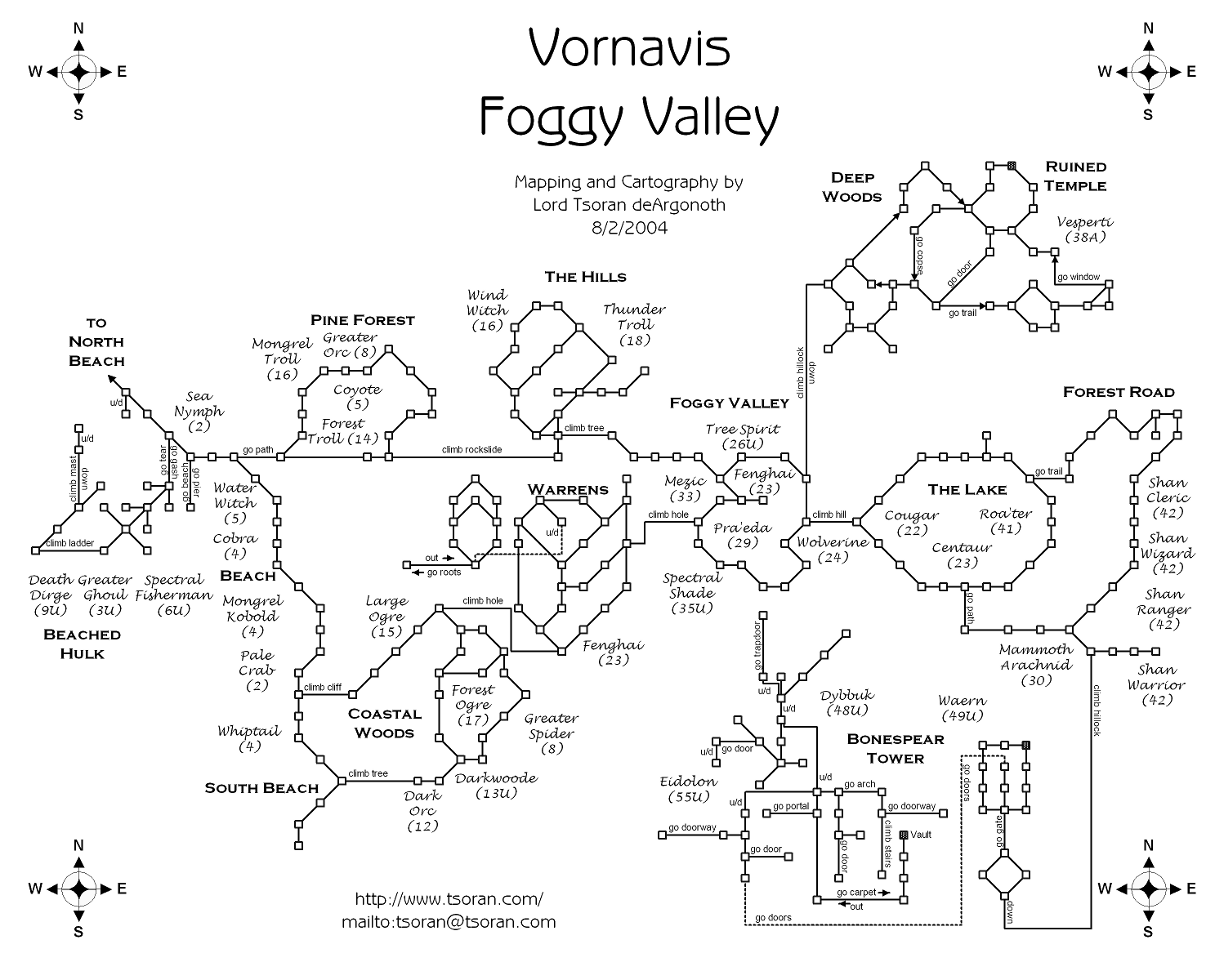 Map of vo-foggy valley-1264234799 showing room [Vornavian Coast, Beach]. Click on rooms to navigate or use the nearby rooms list below for accessible navigation.