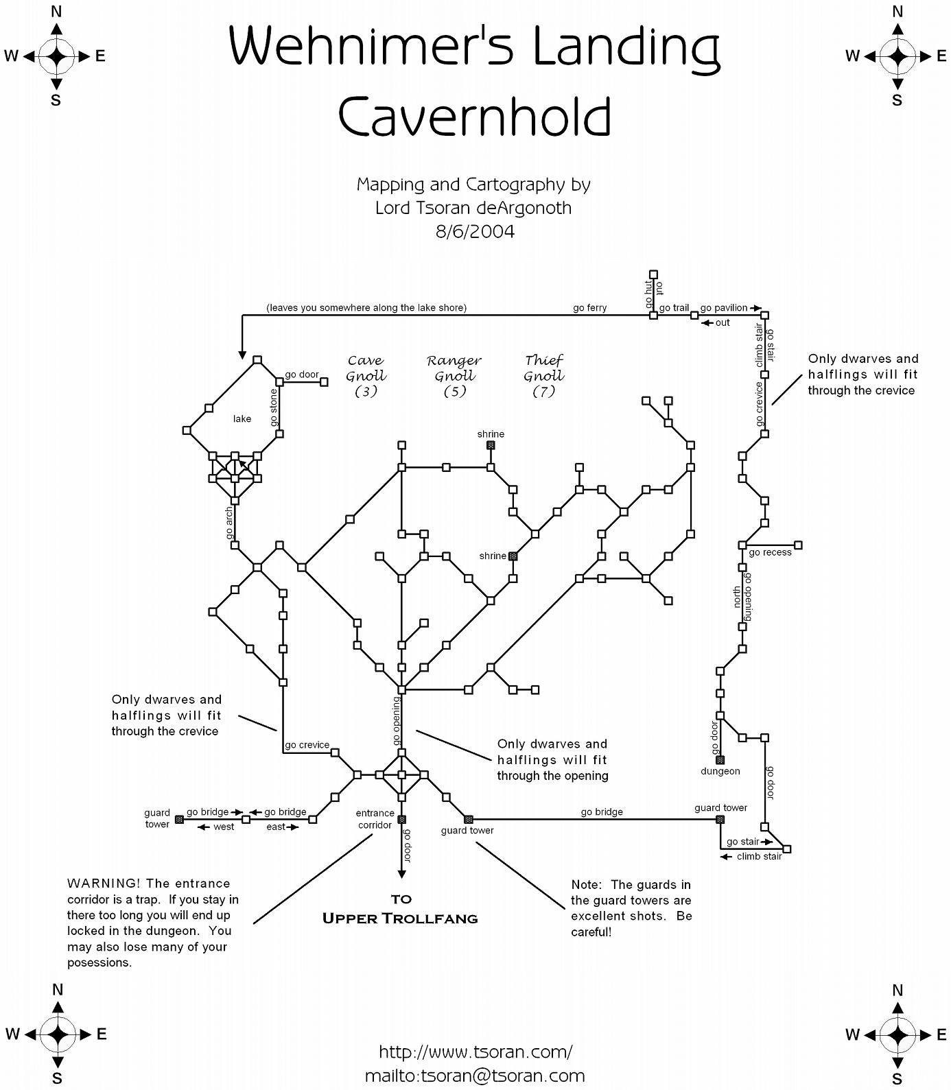 Map of wl-cavernhold-1295073688 showing room [Cavernhold, Entrance Corridor]. Click on rooms to navigate or use the nearby rooms list below for accessible navigation.