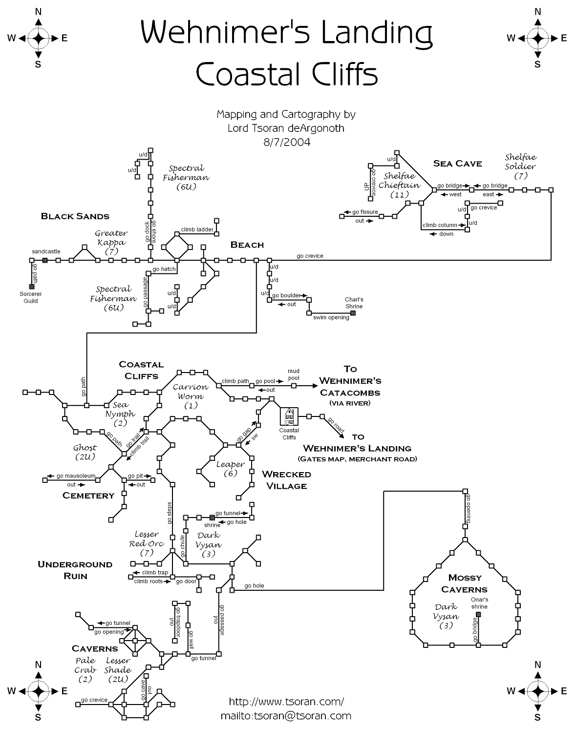 Map of wl-coastal cliffs-1264234799 showing room [The Black Sands]. Click on rooms to navigate or use the nearby rooms list below for accessible navigation.