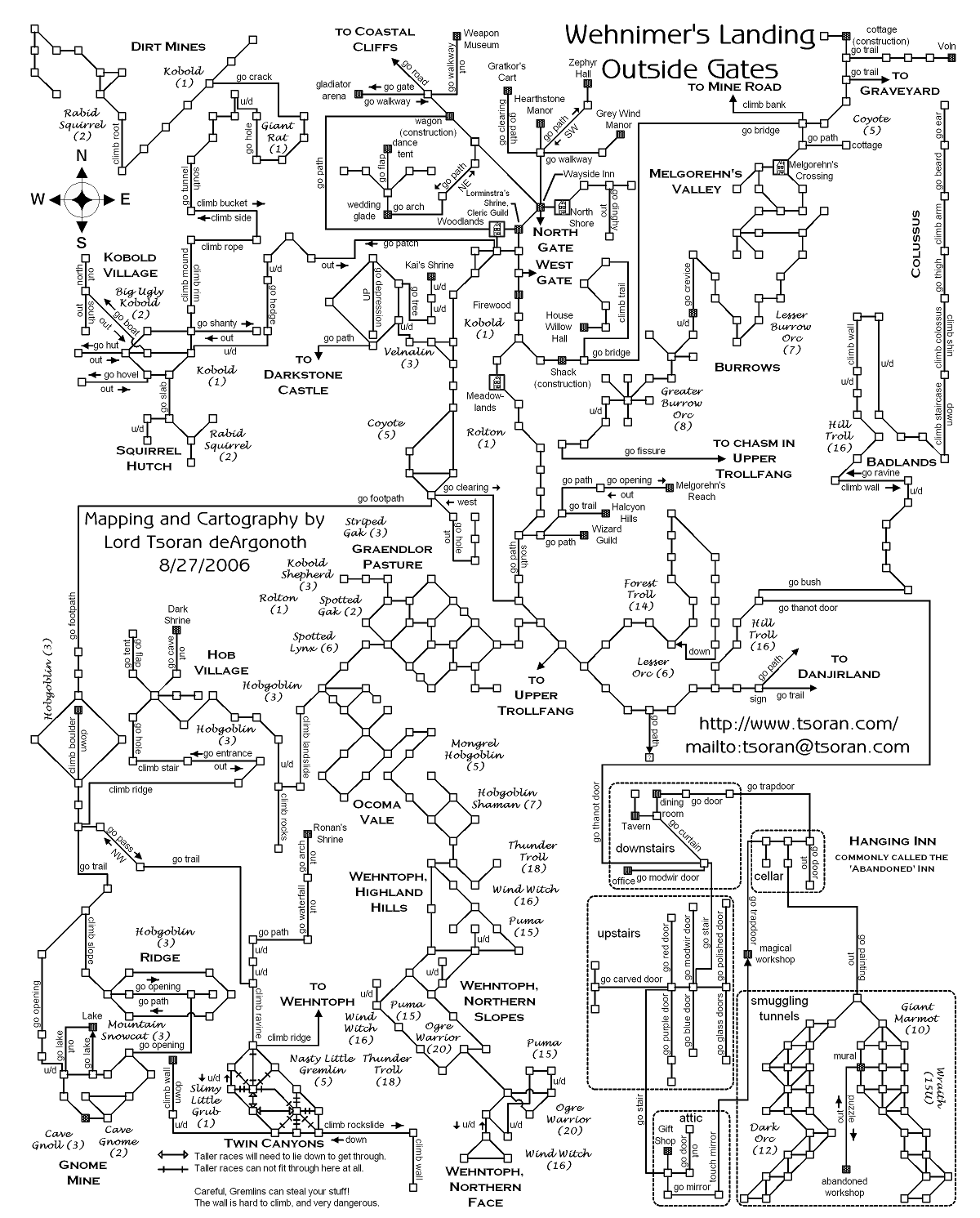 Map of wl-gates-1264234799 showing room [Wehnimer's, Exterior]. Click on rooms to navigate or use the nearby rooms list below for accessible navigation.
