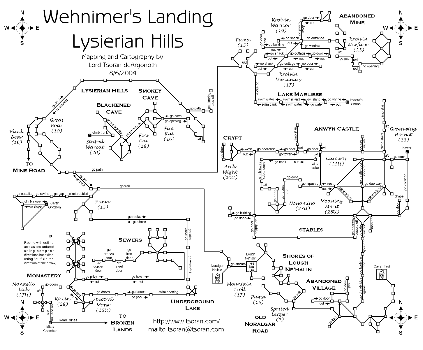 Map of wl-lysierian-1264234799 showing room [Monastery, Misty Chamber]. Click on rooms to navigate or use the nearby rooms list below for accessible navigation.