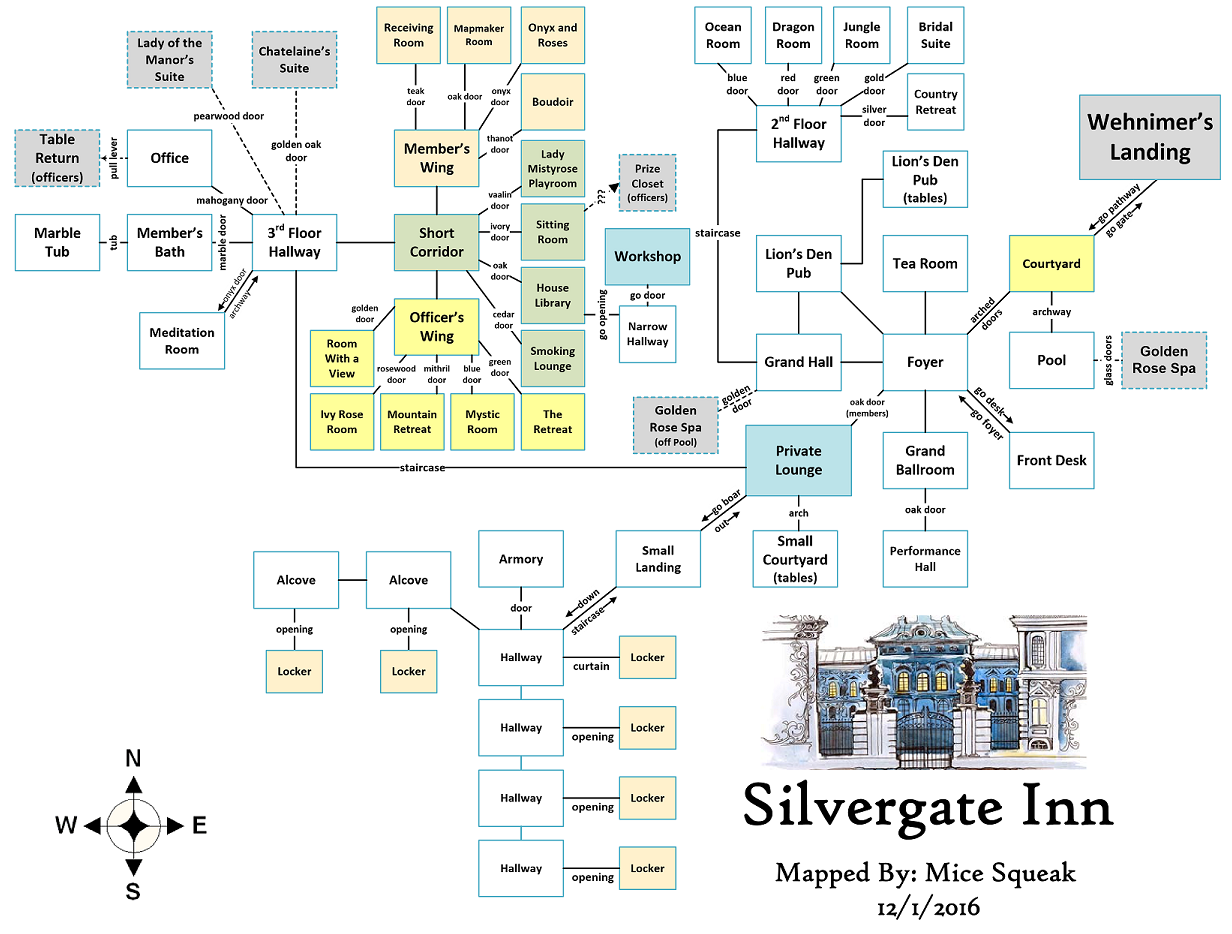 Map of wl-silvergate inn-1487242763 showing room [Silvergate, Foyer]. Click on rooms to navigate or use the nearby rooms list below for accessible navigation.